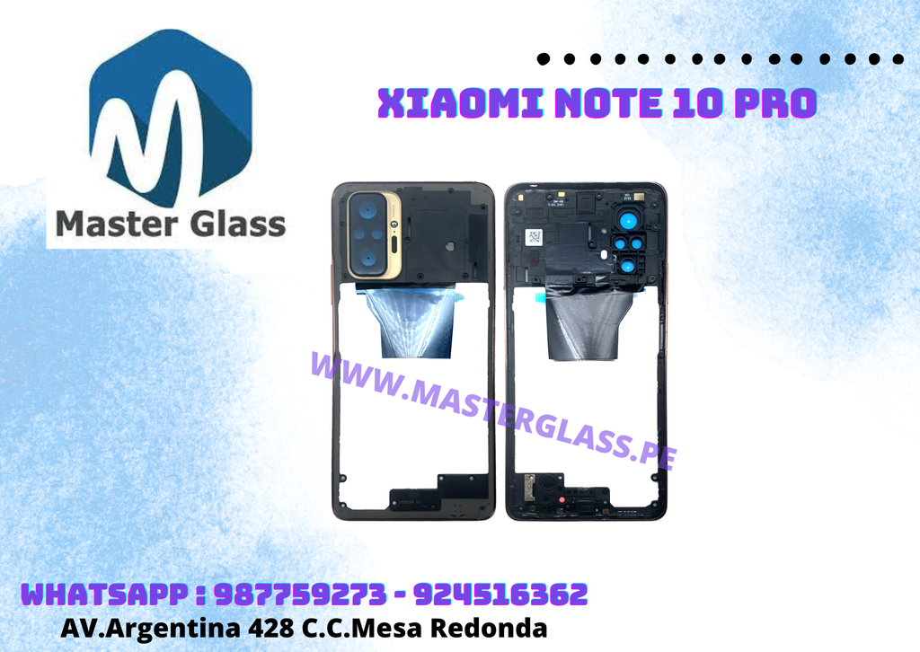 Marco Base Frame Central Xiaomi Note 10 Pro