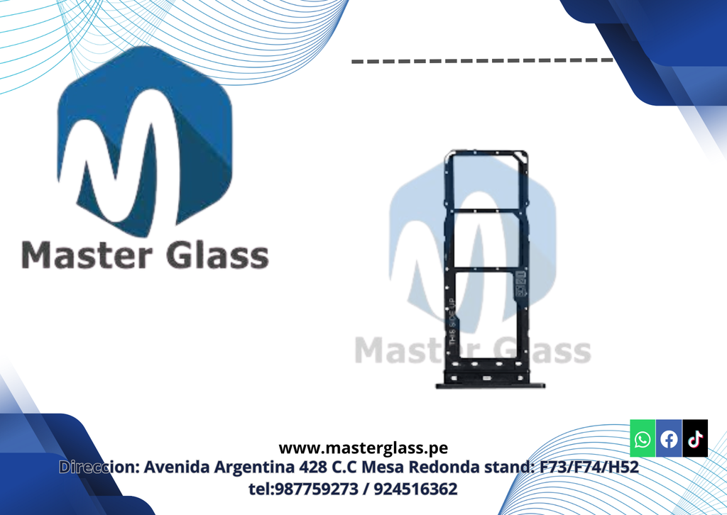 Bandeja de Sim para Motorola E30 (Negro)