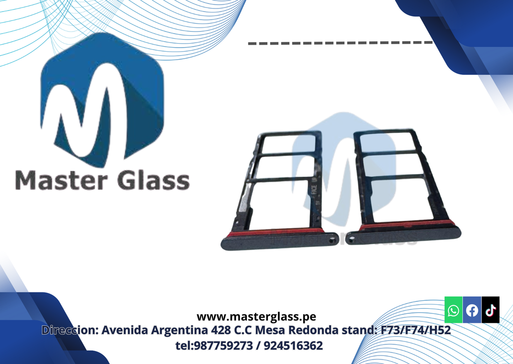 Bandeja de Sim para Motorola G22 (Negro)