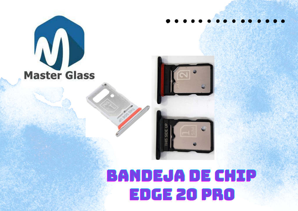 Bandeja de Sim para Motorola Edge 30 pro  (Azul)