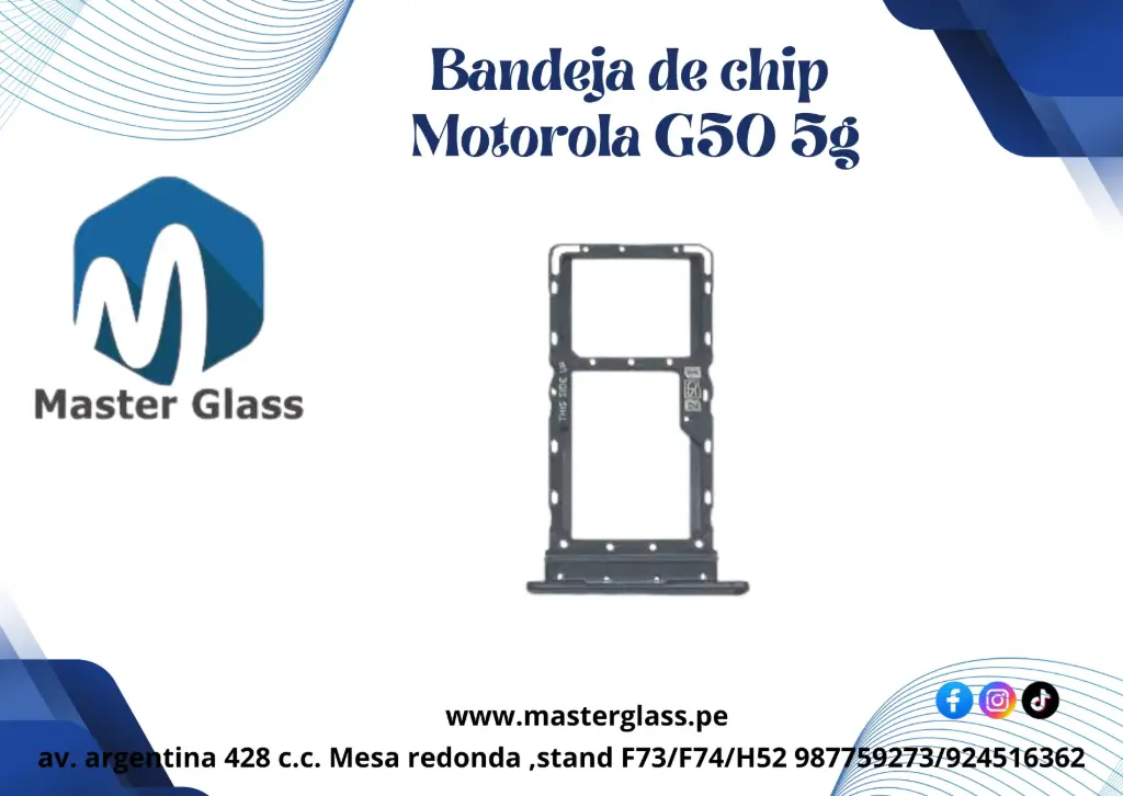 Bandeja de Sim para Motorola G50 5G