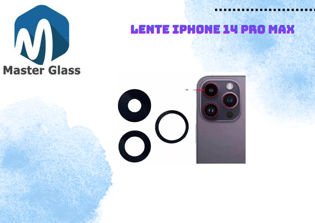 Lente de Cámara Iphone 14 Pro Max (X3)