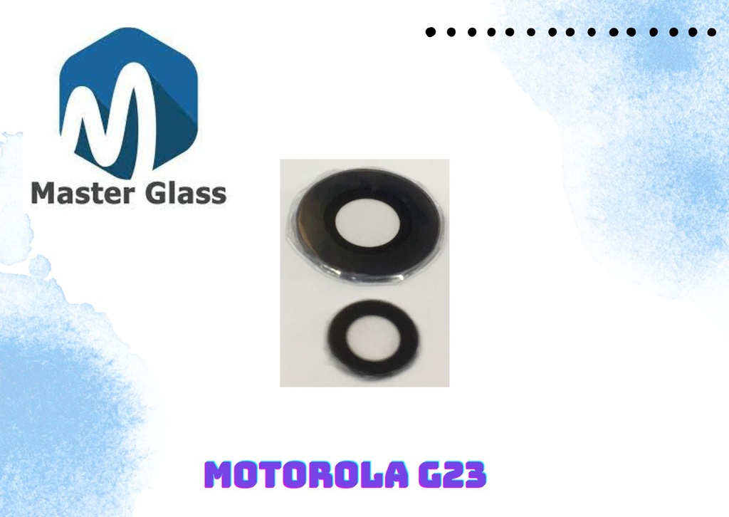 Lente de Camara Motorola G23 / G13 (x3) 2 grandes 1 chico