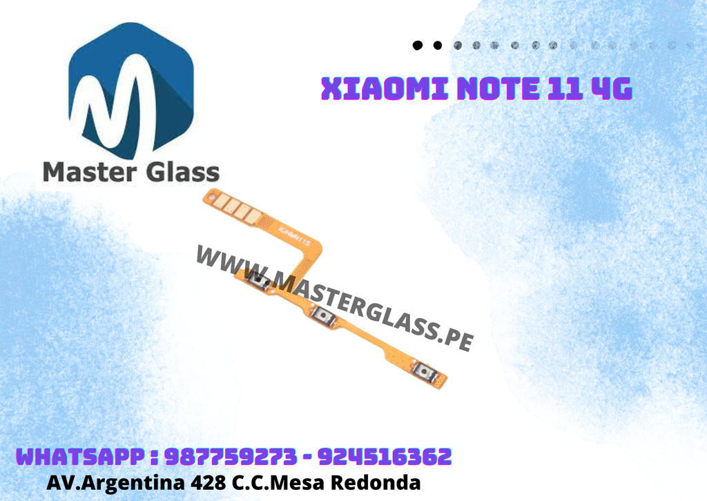 Flex de power o volumen Xiaomi Note 11 /Note 11S/Note 12S