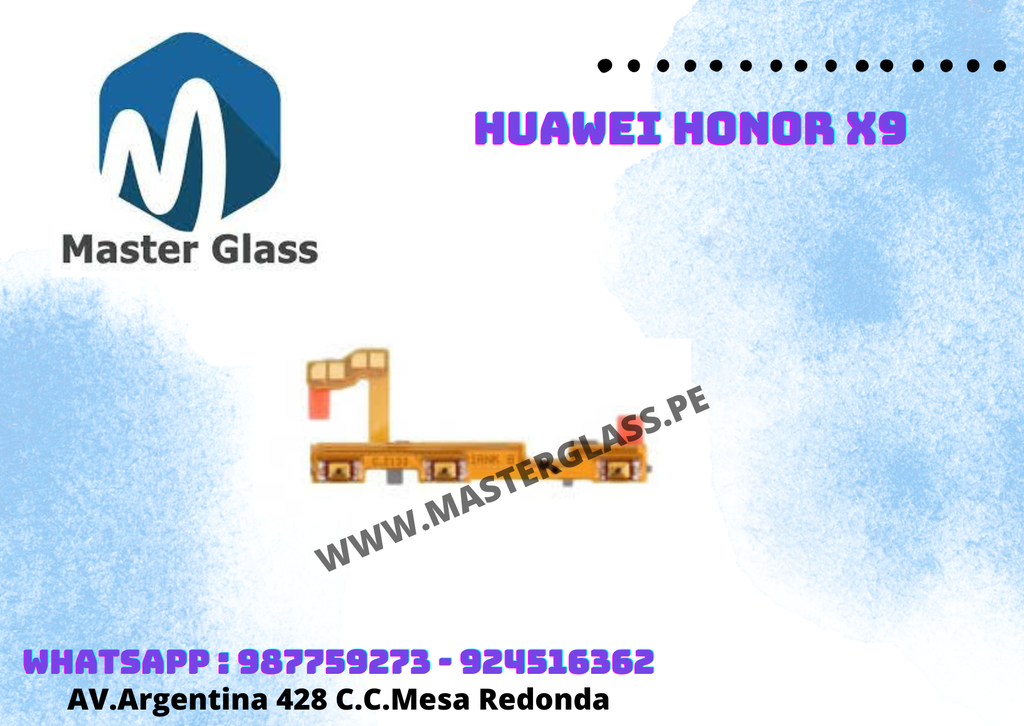 Flex de power o volumen Huawei Honor X9