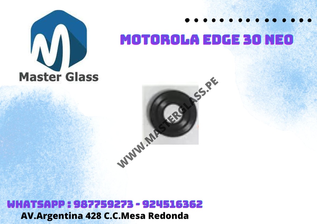 Lente de camara Motorola Edge 30 neo x2