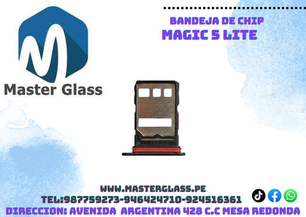 Bandeja de sim Huawei Honor Magic 5 Lite