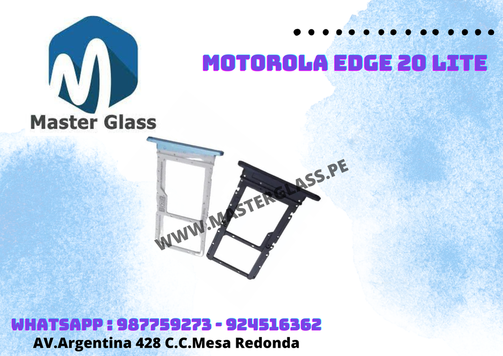 Bandeja de sim Motorola Edge 20 Lite (errado)