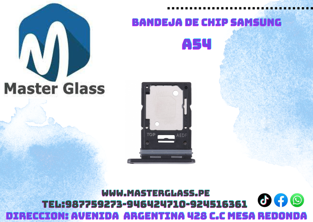 Bandeja de sim Samsung A54
