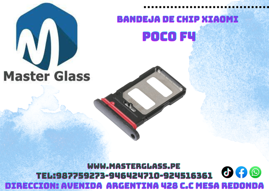 Bandeja de Sim para Xiaomi Poco F4 / F4 GT
