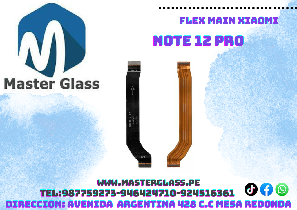 Flex de Conexión Xiaomi Note 12 Pro (Carga)