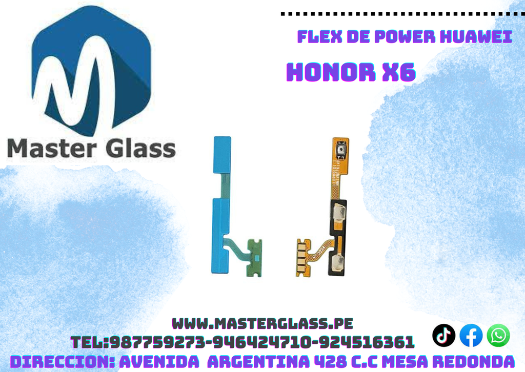 Flex de power y volumen Huawei Honor X6 / Honor X5