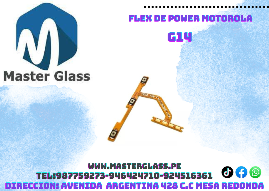 Flex de power y volumen Motorola G14