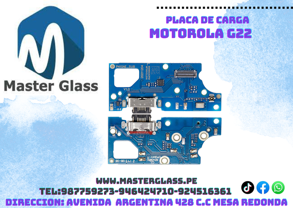 Placa de carga Motorola G22