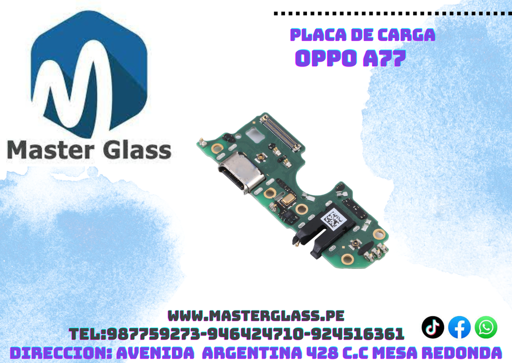 Placa de carga Oppo A77/A57