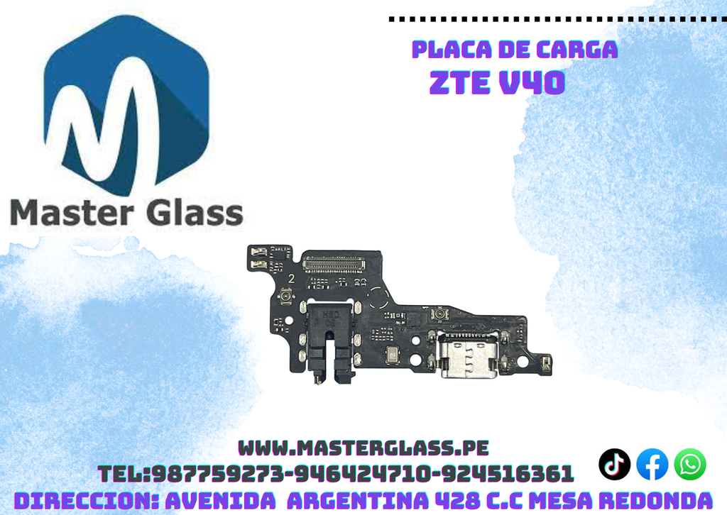 Placa de carga ZTE V40 original