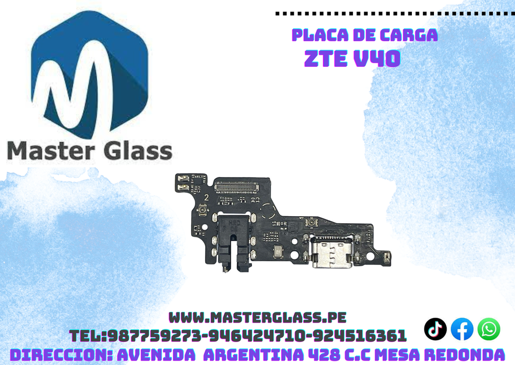 Placa de carga ZTE V40