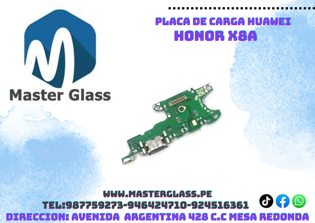 Placa de carga Huawei Honor X8A copy