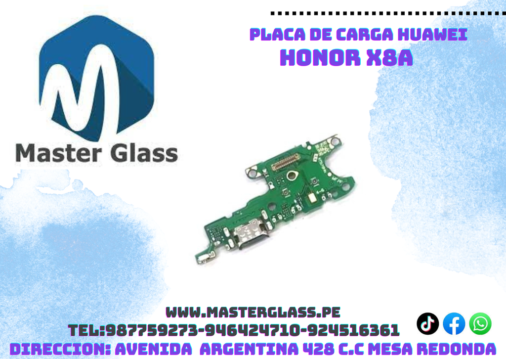 Placa de carga Huawei Honor X8A origen