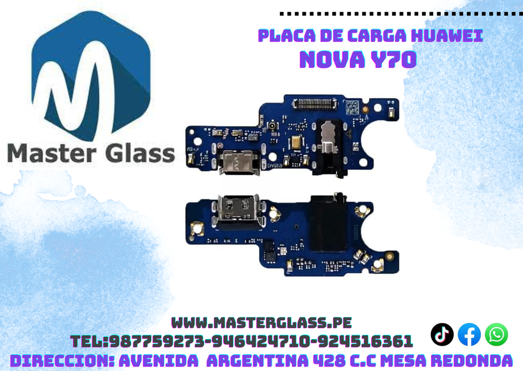 Placa de carga Huawei Nova Y70 orig