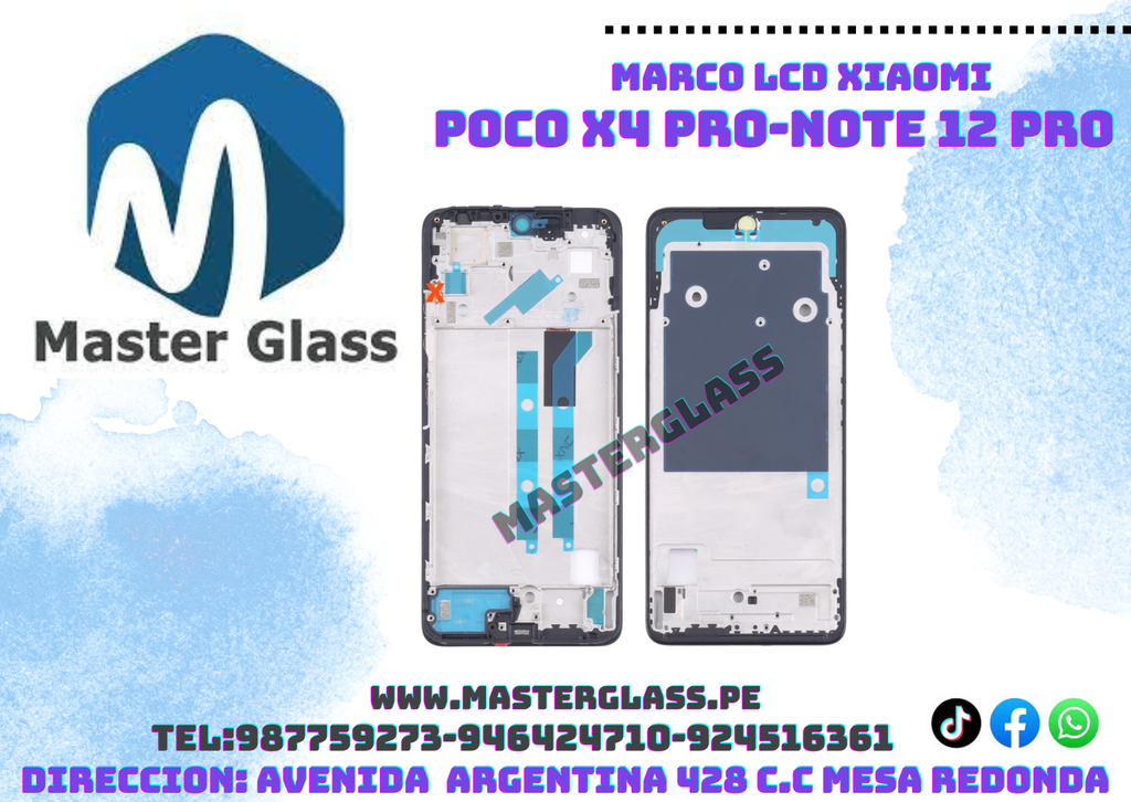 Base Frame LCD Xiaomi Poco X4 Pro / Note 12 Pro 4g