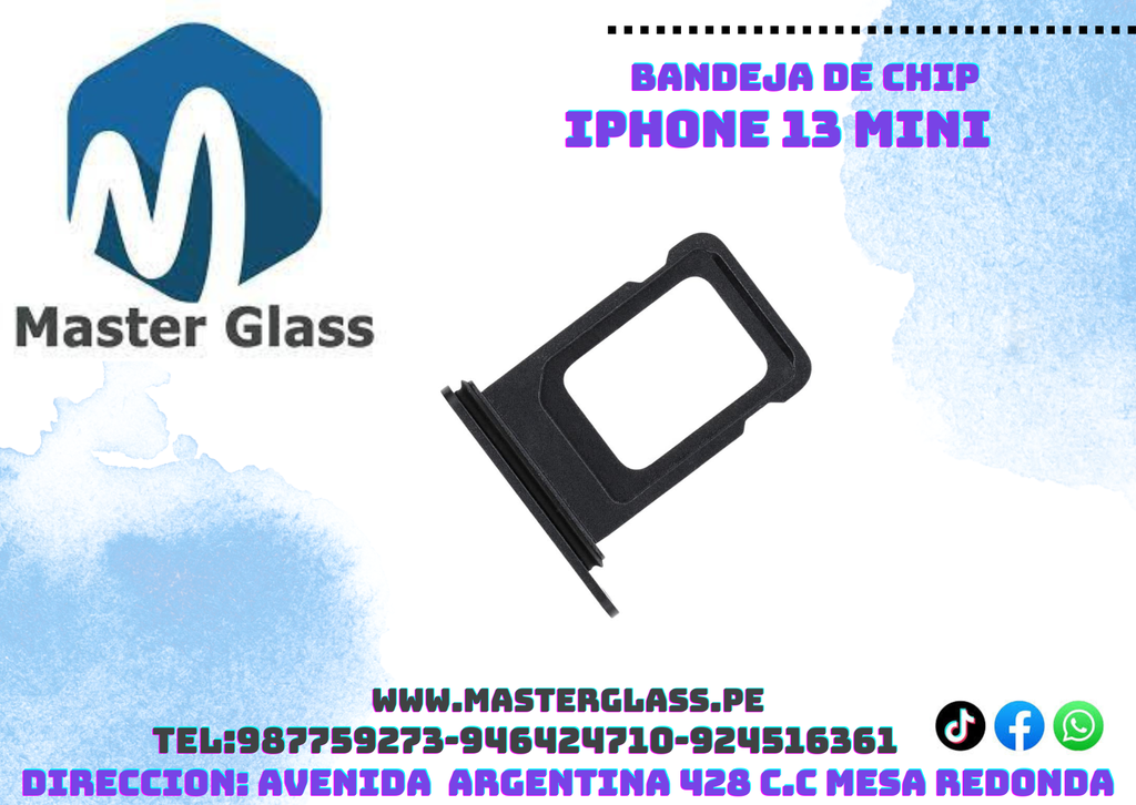 Bandeja de Sim Apple Iphone 13 mini