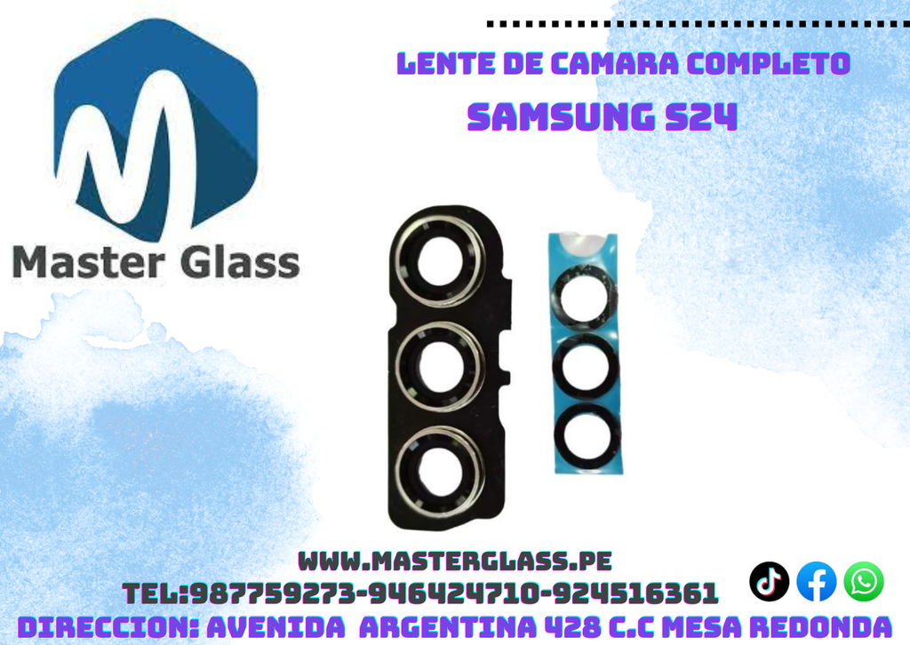 Lente de camara con base Samsung S24