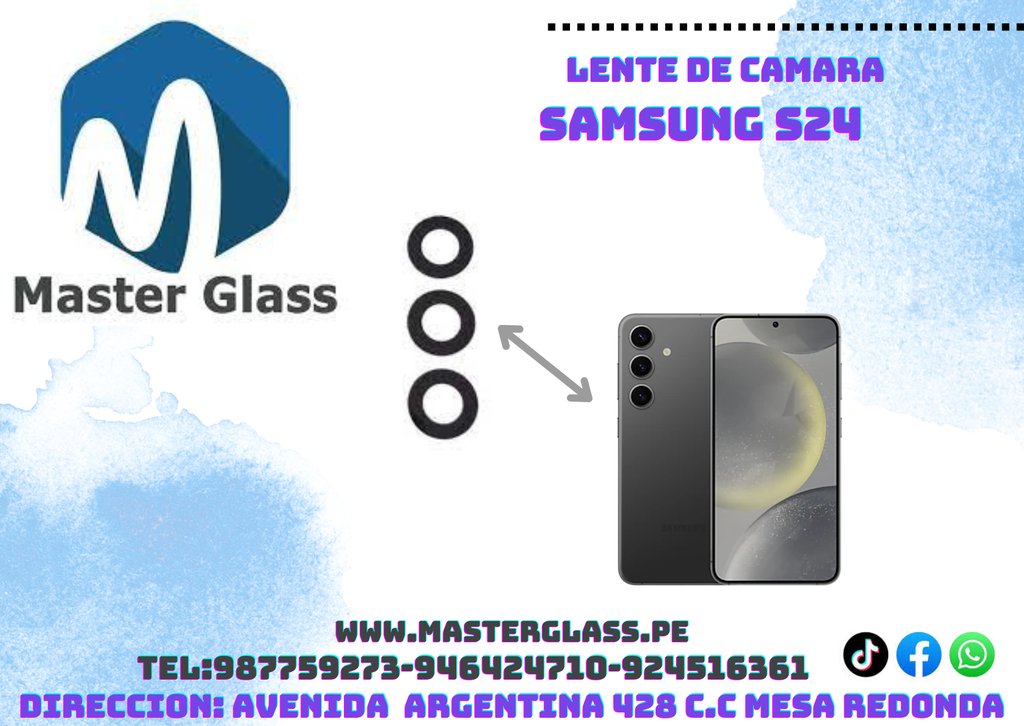 Lente de Camara Samsung S24 (X3)