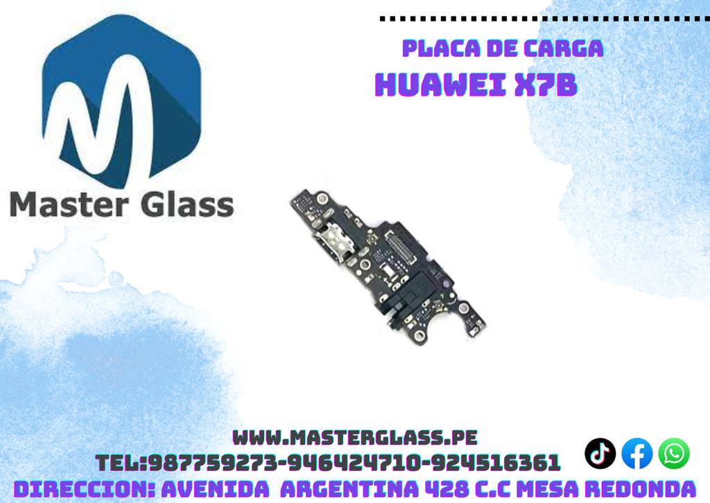 Placa de carga Huawei Honor X7B