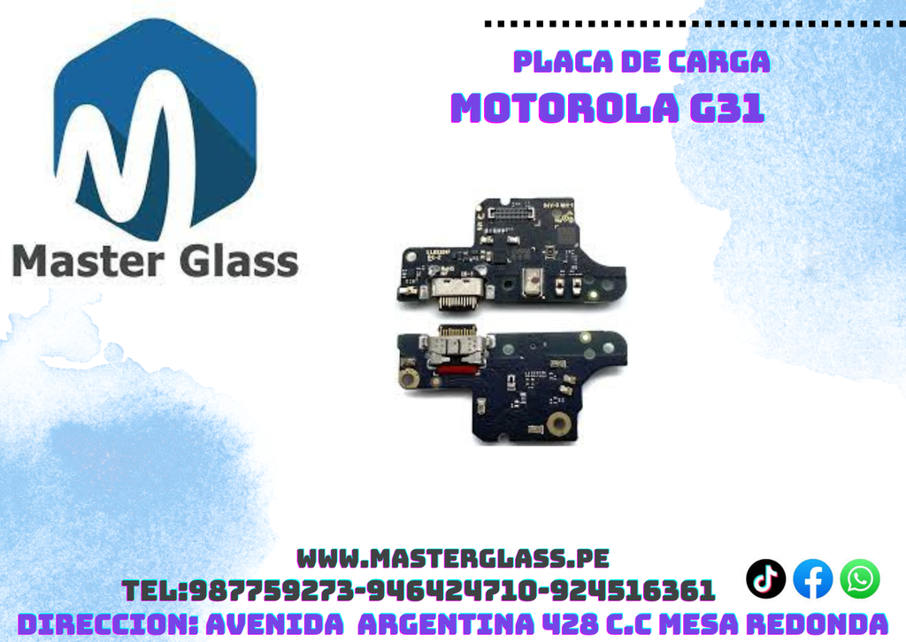 Placa de carga Motorola G31
