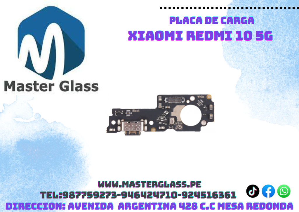 Placa de carga Xiaomi Redmi 10 5g