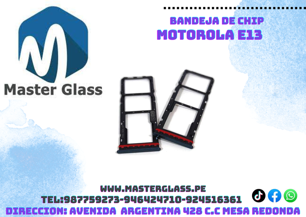 Bandeja de Sim Motorola E13