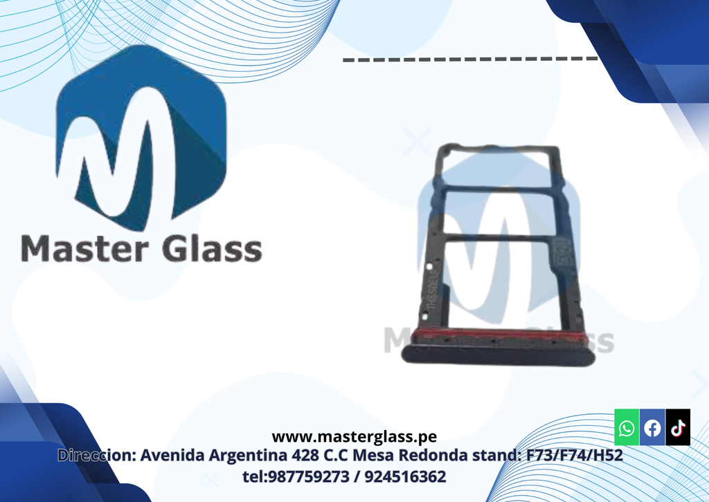 Bandeja de Sim para Motorola E13 (Negro)
