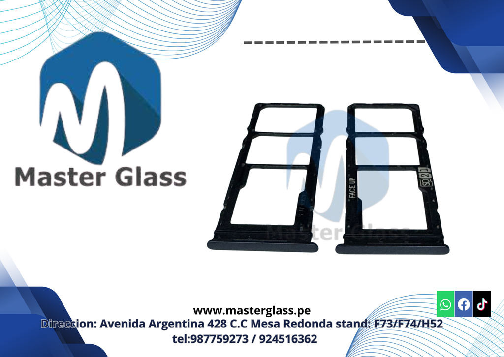 Bandeja de Sim para Motorola G23 (Negro)