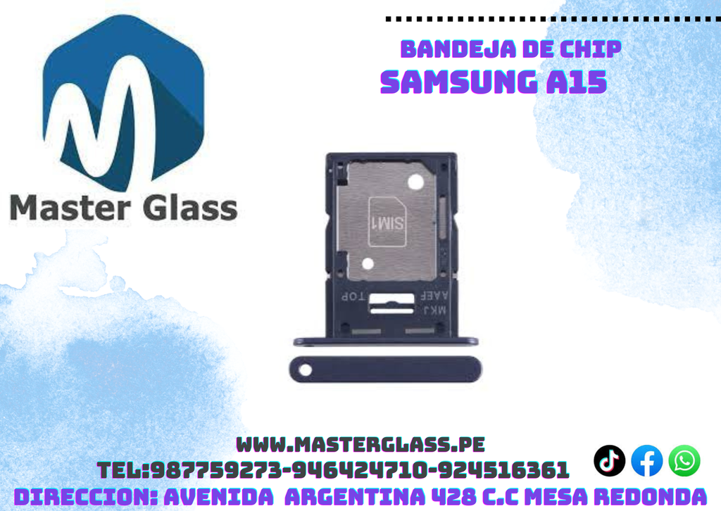 Bandeja de Sim Samsung A15