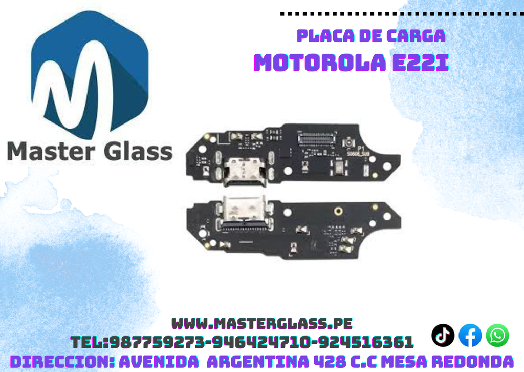 Placa de carga Motorola E22i