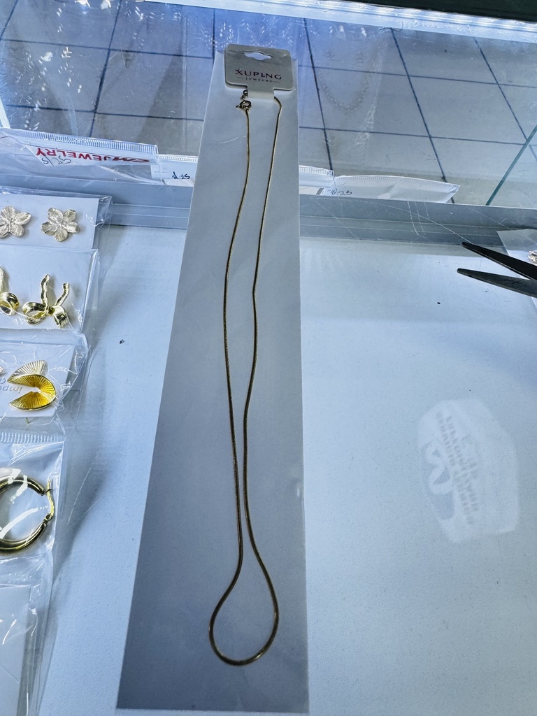 CADENA XUPING JEWELRY BAÑO EN ORO COLA DE RATON
