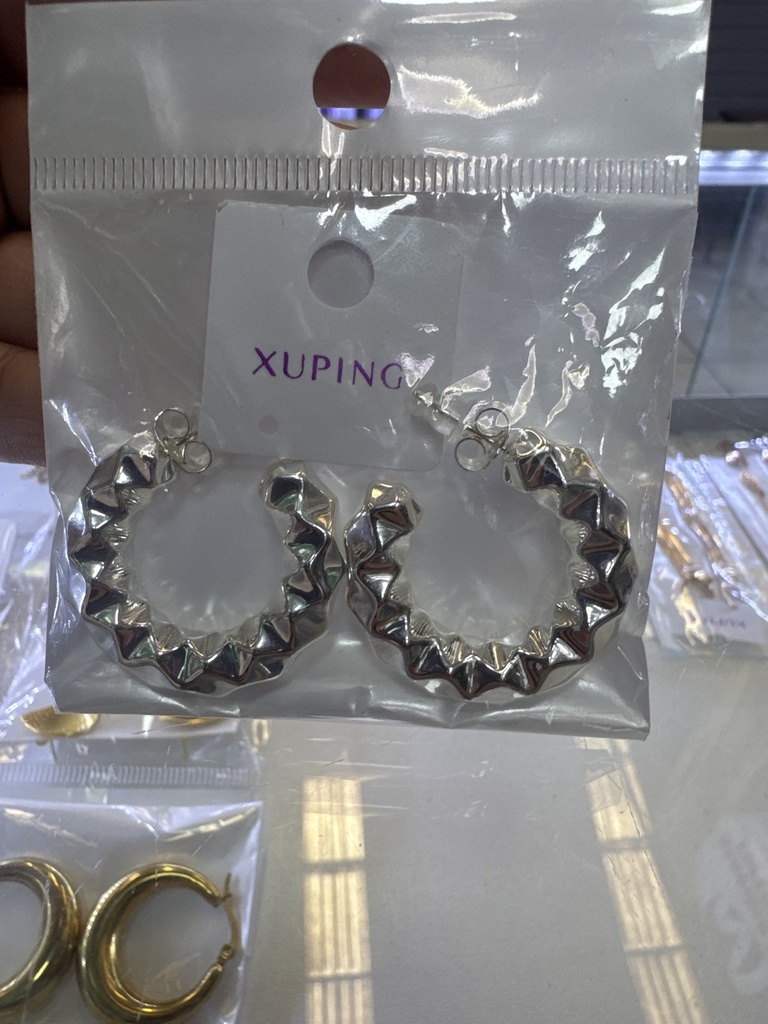 X-ARETE XUPING ARO PLATEADO MEDIANO