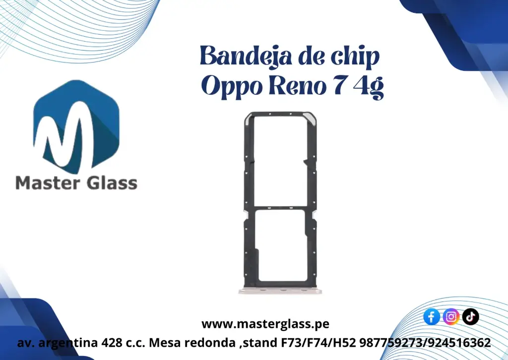 Bandeja de sim Oppo Reno 7 4G