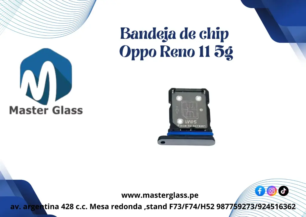 Bandeja de sim Oppo Reno 11 5G (Plomo)