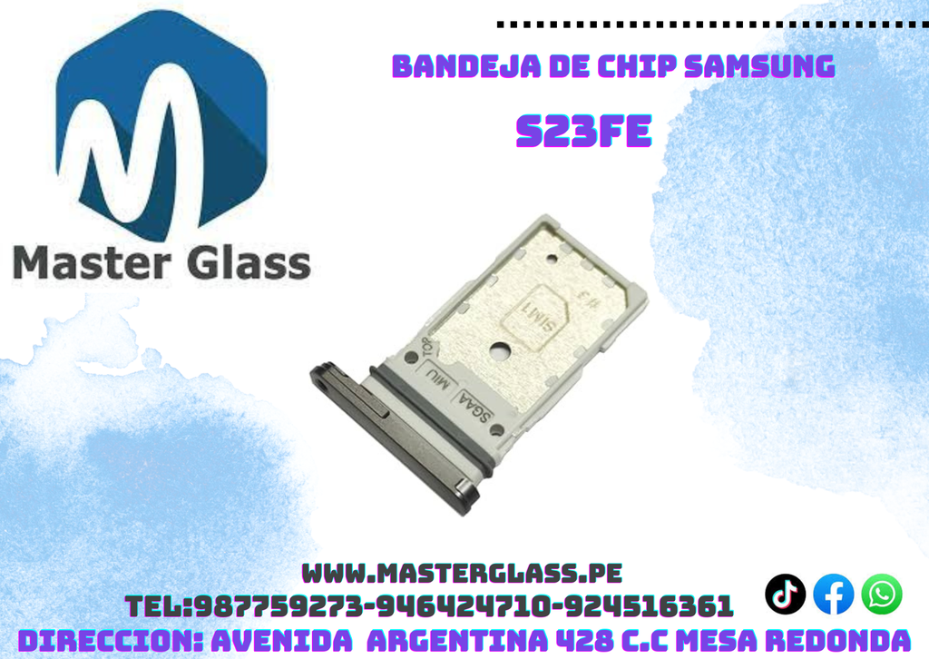 Bandeja de sim Samsung S23Fe