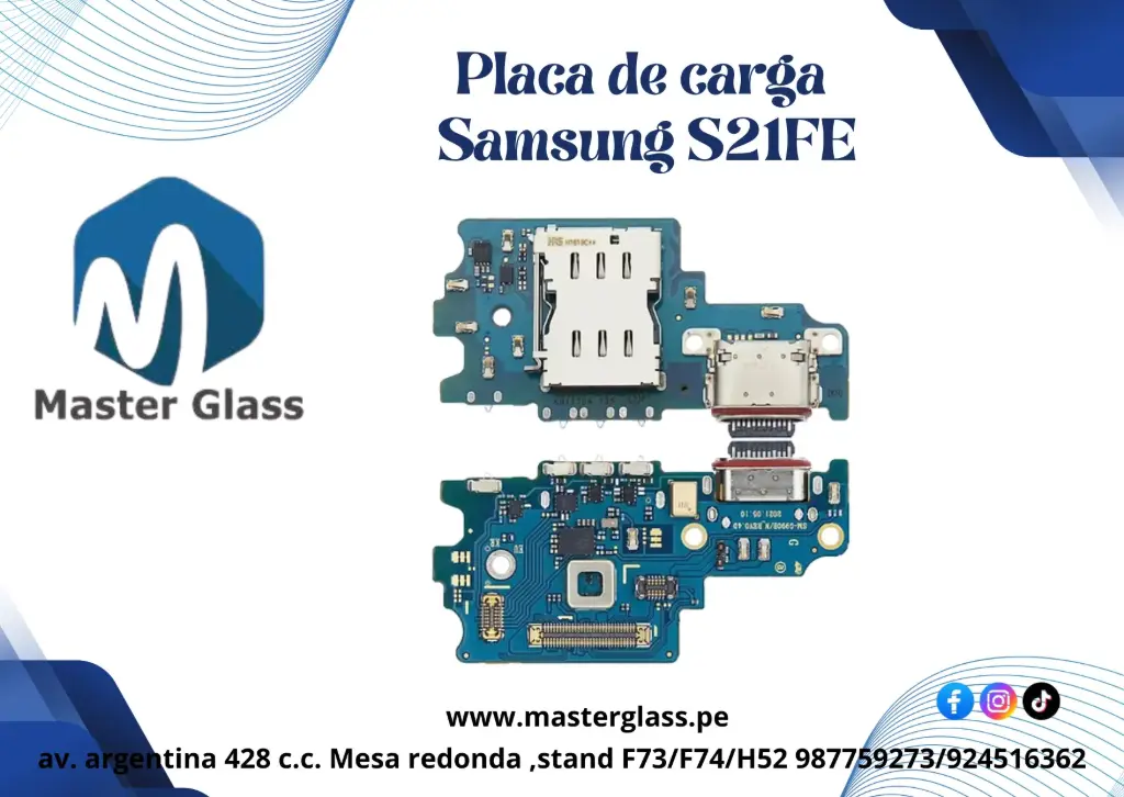 Placa de carga Samsung S21FE (version B/N)