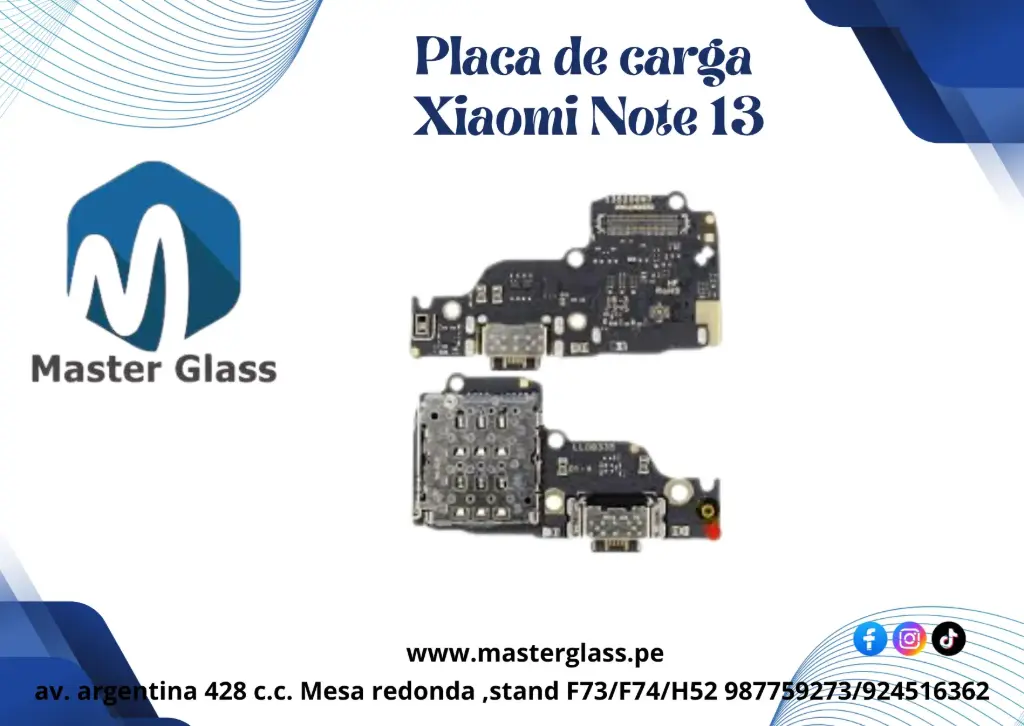 Placa de Carga Xiaomi Note 13 4g