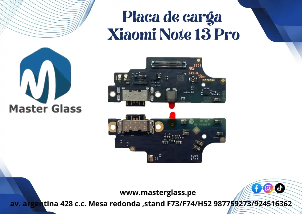 Placa de Carga Xiaomi Note 13 Pro