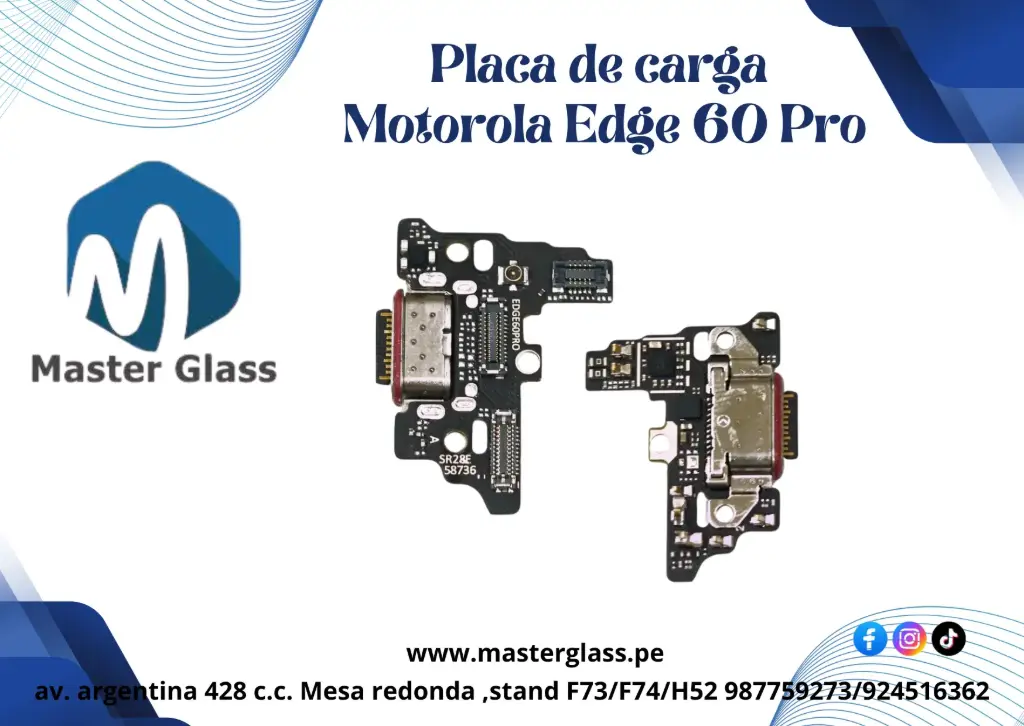 Placa de carga Motorola EDGE 60 Pro