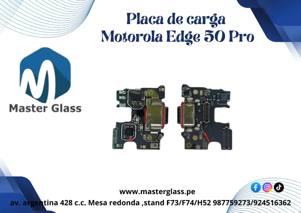 Placa de carga Motorola EDGE 50 Pro