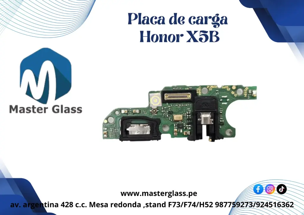 Placa de carga Huawei Honor X5B