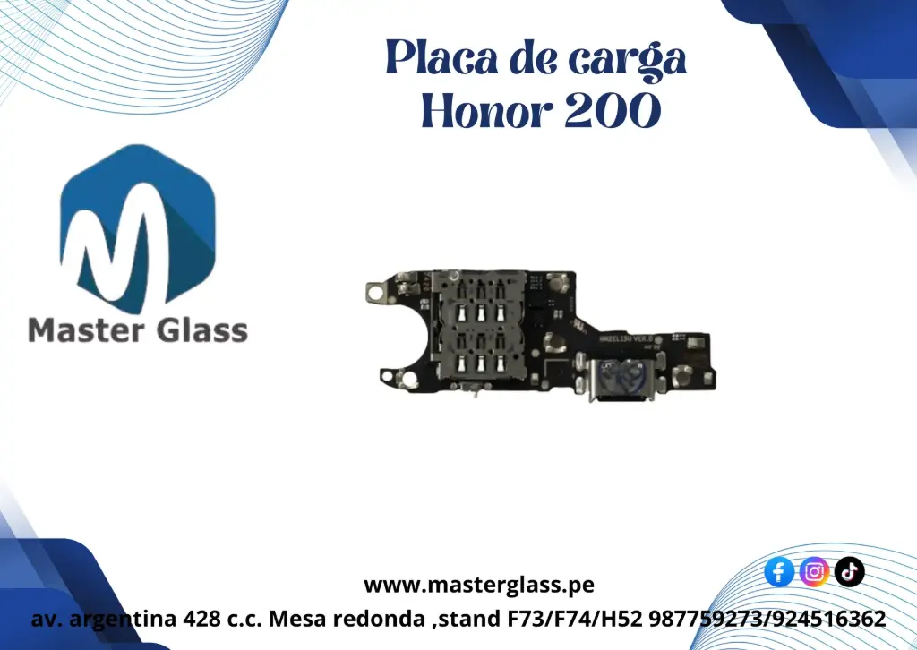 Placa de carga Huawei Honor 200