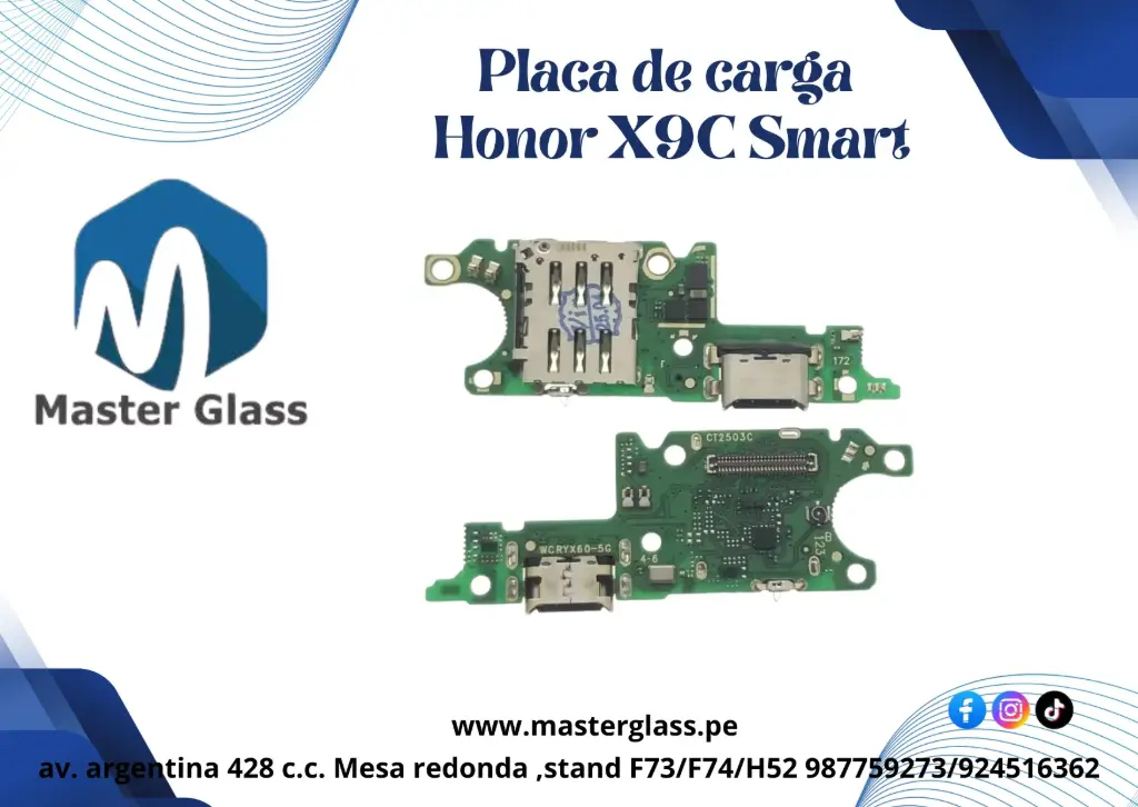 Placa de carga Huawei Honor X9C Smart AAA