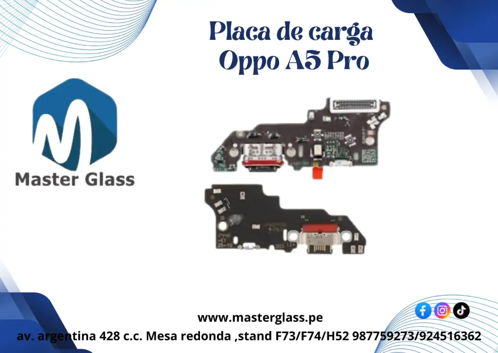 Placa de carga Oppo A5 Pro AAA